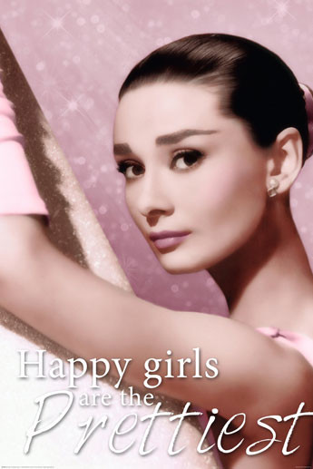 Плакат Audrey Hepburn - Happy Sparkle