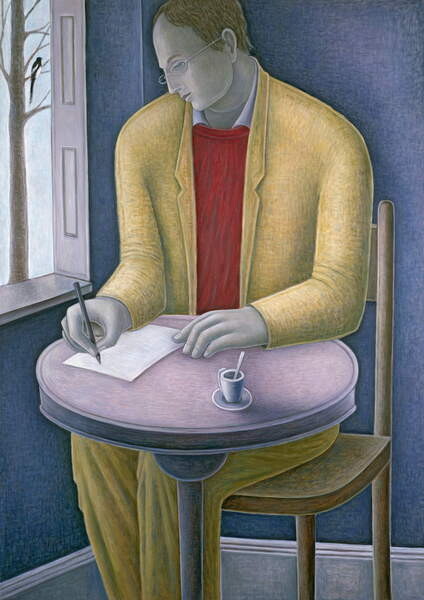 Плакат Man Writing, 2004
