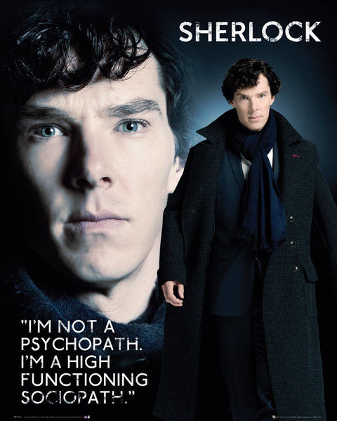 Плакат Sherlock - Sociopath