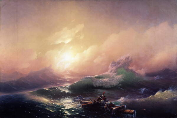 Плакат La neuvieme vague (The ninth wave), 1850