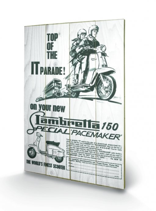 Ξύλινη τέχνη Lambretta - top of the IT parade