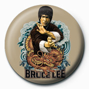 Badge BRUCE LEE - DRAGON