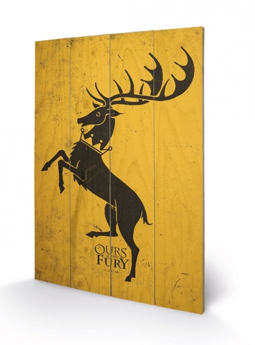 Ξύλινη τέχνη Game of Thrones - Baratheon