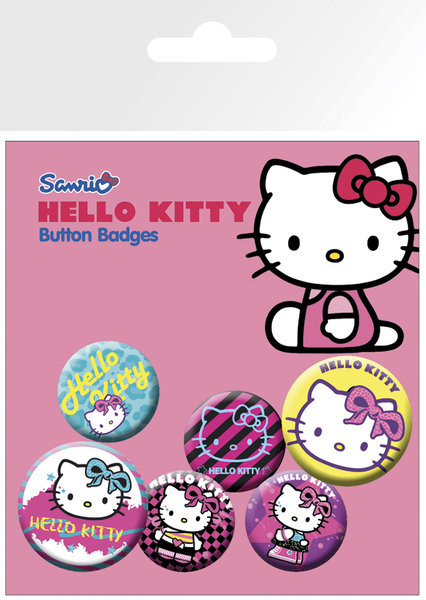 Komplet značk Hello Kitty - Nu Rave