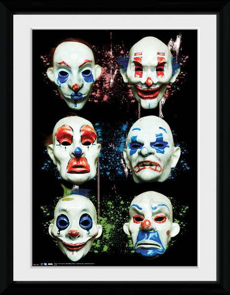 Uokvirjen plakat Batman: Temný rytier - Masks