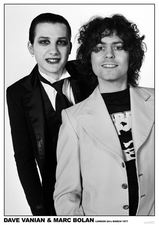 Плакат The Damned & Marc Bolan - 1977