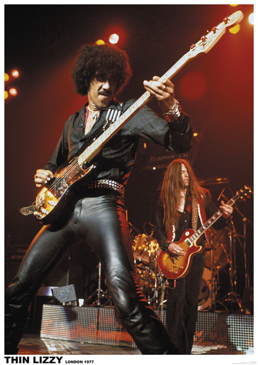Плакат Thin Lizzy - London 1977