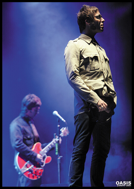 Плакат Oasis - Cardiff