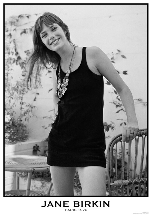 Плакат Jane Birkin - Paris 1970