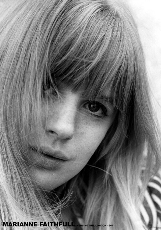 Плакат Marianne Faithful - Portrait B/W