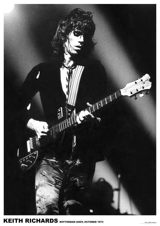 Плакат Rolling Stones / Keith Richards - Rotterdam 1973