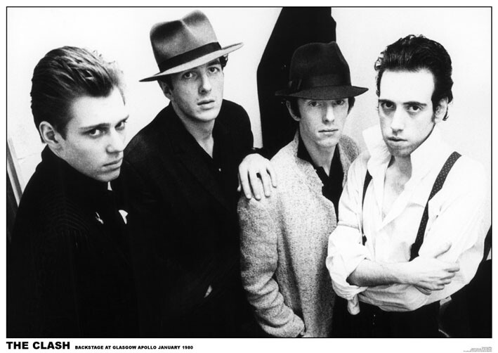 Плакат The Clash - Glasgow Apollo 1980