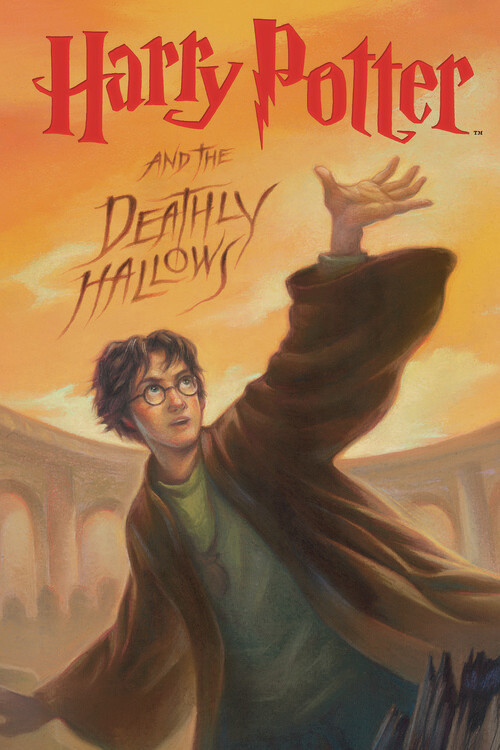 Плакат Harry Potter - Deathly Hallows book cover