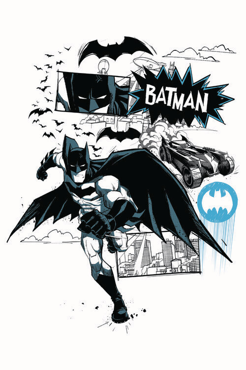 Autocolante Batman - Draw