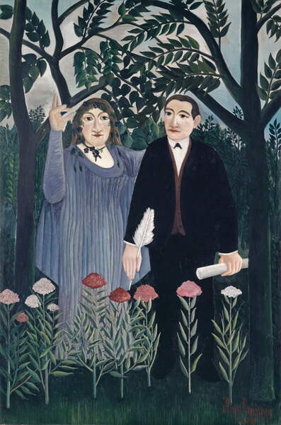 Плакат The Muse Inspiring the Poet, 1909
