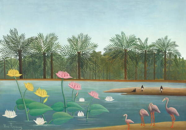 Принти на полотні Flamingos, 1910
