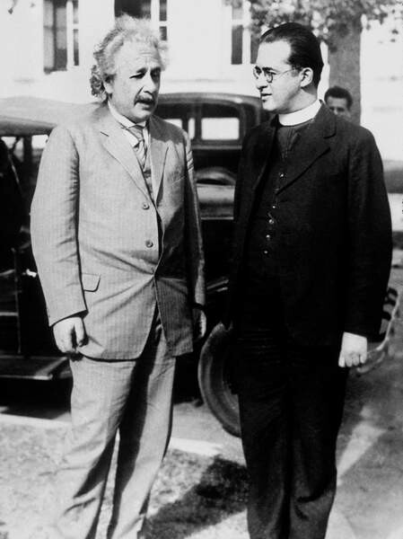 Плакат Albert Einstein and Georges Lemaitre Abbot, 1933