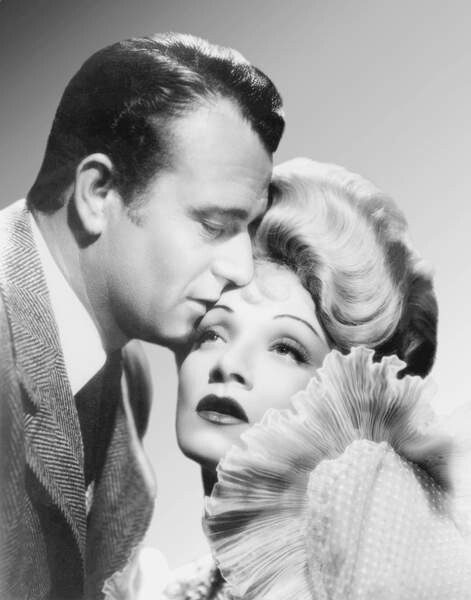 Наклейка John Wayne And Marlene Dietrich, The Spoilers 1942 Directed By Ray Enright