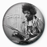 Badge JIMI HENDRIX (B&W)