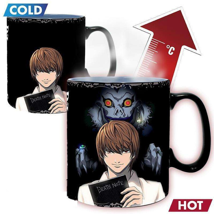 Skodelica za spreminjanje barve Death Note - Kira & L