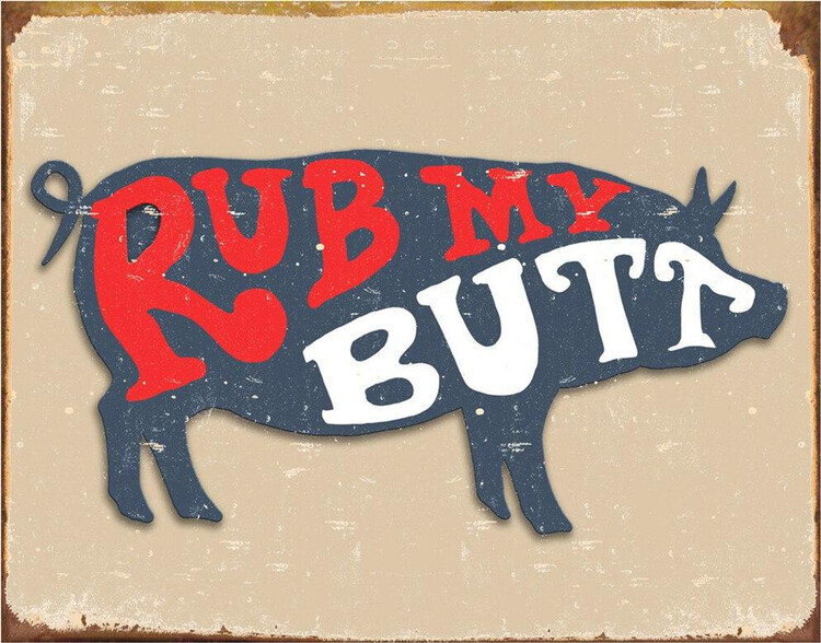 Metallikyltti Pork Butt