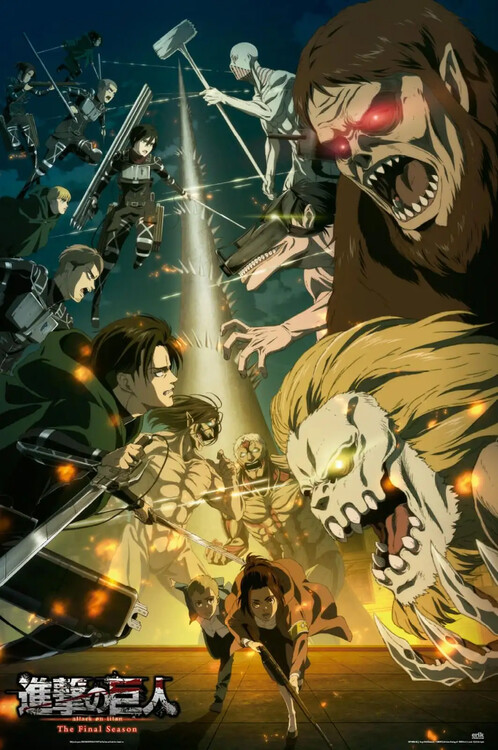 Плакат Attack on Titan - Paradis vs Marley