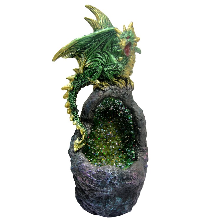 Glowing figurine Emerald Dragon