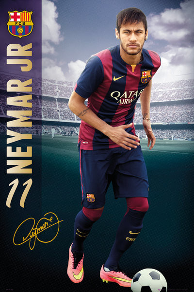 Poster FC Barcelona - Neymar 14/15