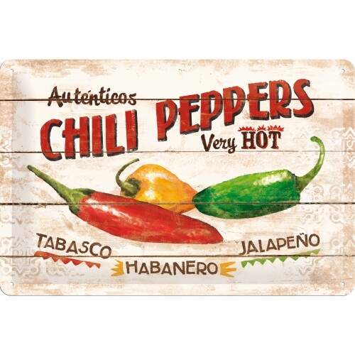 Metallikyltti Chili Peppers