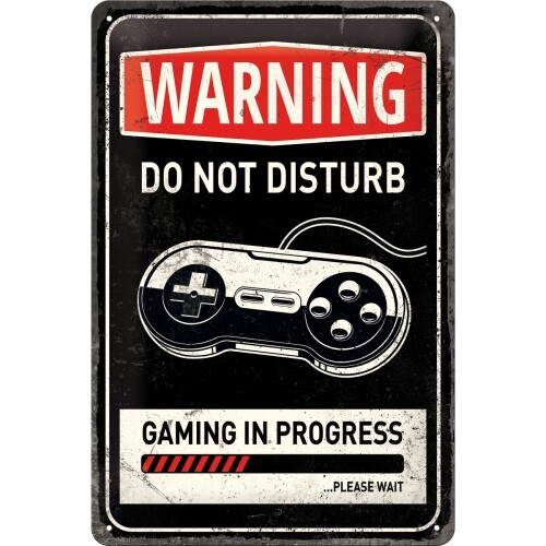 Metallikyltti Warning Do Not Disturb