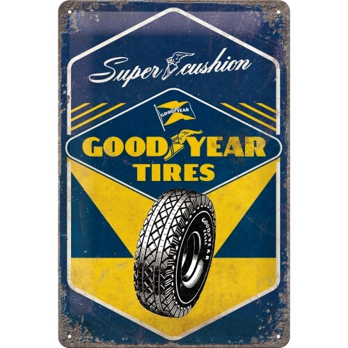 Μεταλλική πινακίδα Super Cushion - Good Year Tires