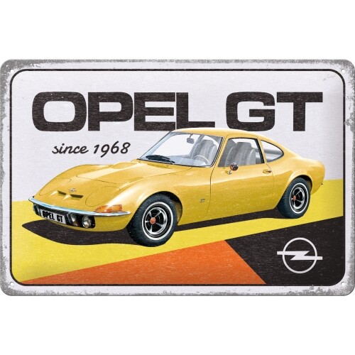 Μεταλλική πινακίδα Opel GT - since 1968