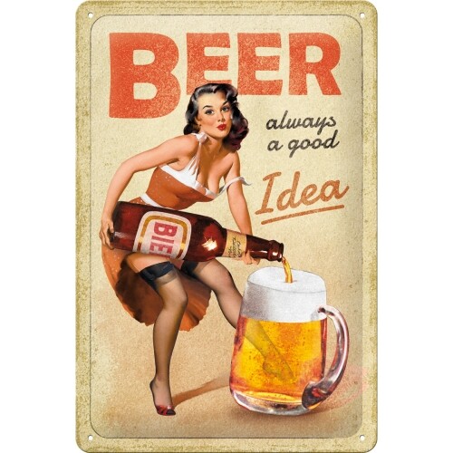 Metallikyltti Beer Always a Good Idea