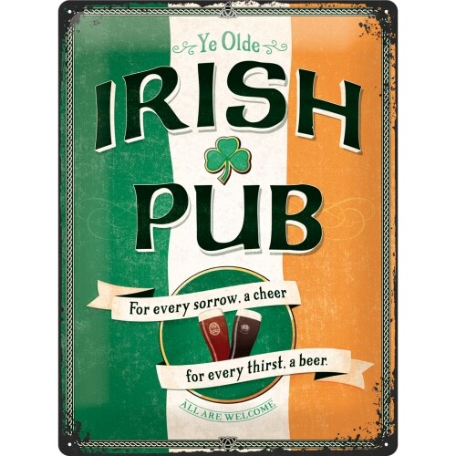 Metallikyltti Irish Pub