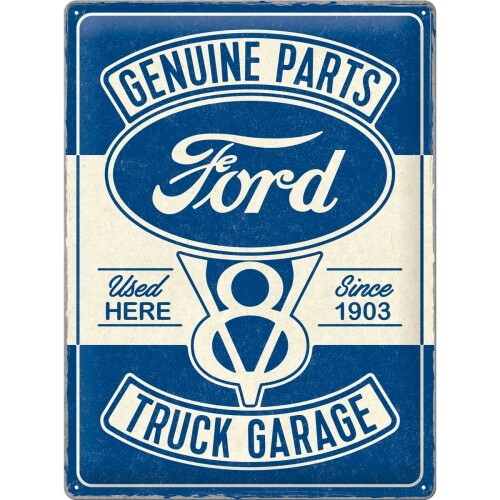 Μεταλλική πινακίδα Ford V8 - Truck Garage