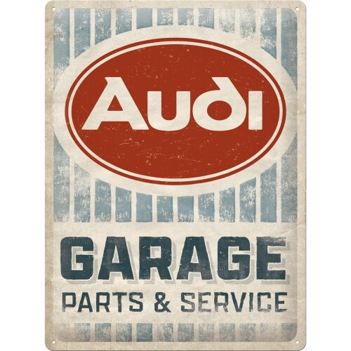 Μεταλλική πινακίδα Audi Garage - Parts & Service