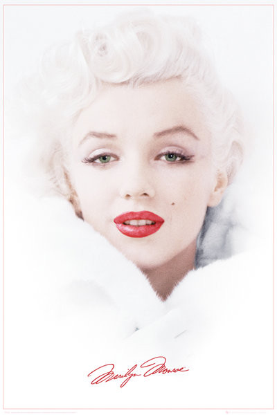 Poster Marilyn Monroe - White