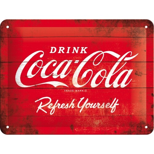 Metallikyltti Coca-Cola - Red Logo