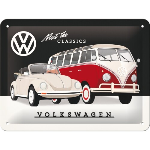 Μεταλλική πινακίδα Volkswagen VW - Mett the Classics