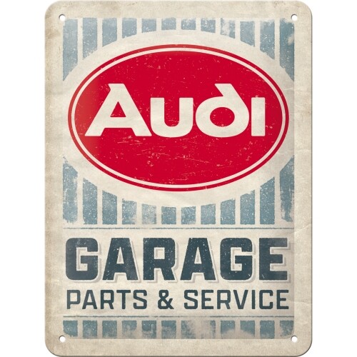 Μεταλλική πινακίδα Audi - Garage Parts & Service