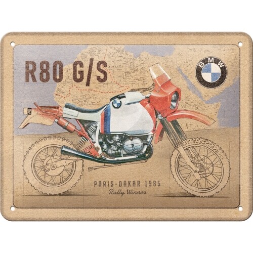 Μεταλλική πινακίδα BMW - R80 G/S Paris Dakar