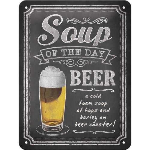 Μεταλλική πινακίδα Soup of the Day