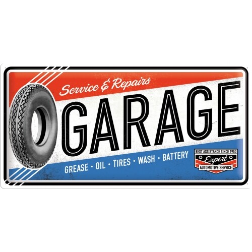 Μεταλλική πινακίδα Service & Repair - Garage