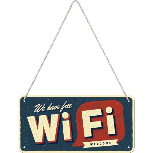 Metallikyltti Free Wi-Fi