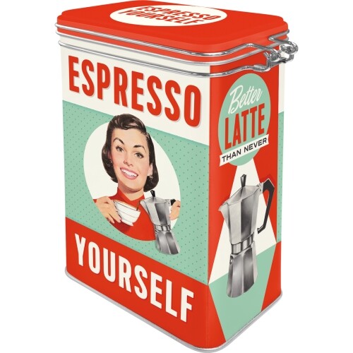 Limena konzerva s kopčom Espresso Yourself