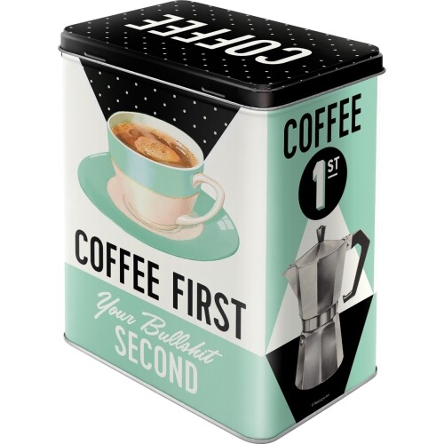Plechová konzerva Coffee First