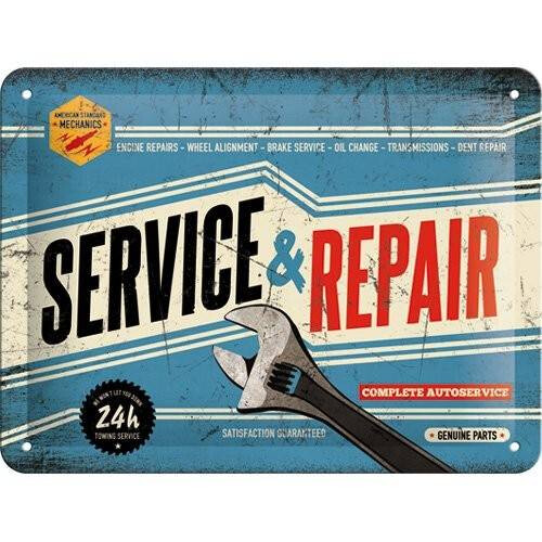 Μεταλλική πινακίδα Service & Repair