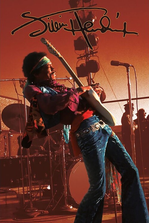 Плакат Jimi Hendrix - Live