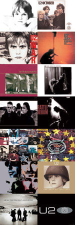 Poster U2 - album covers
