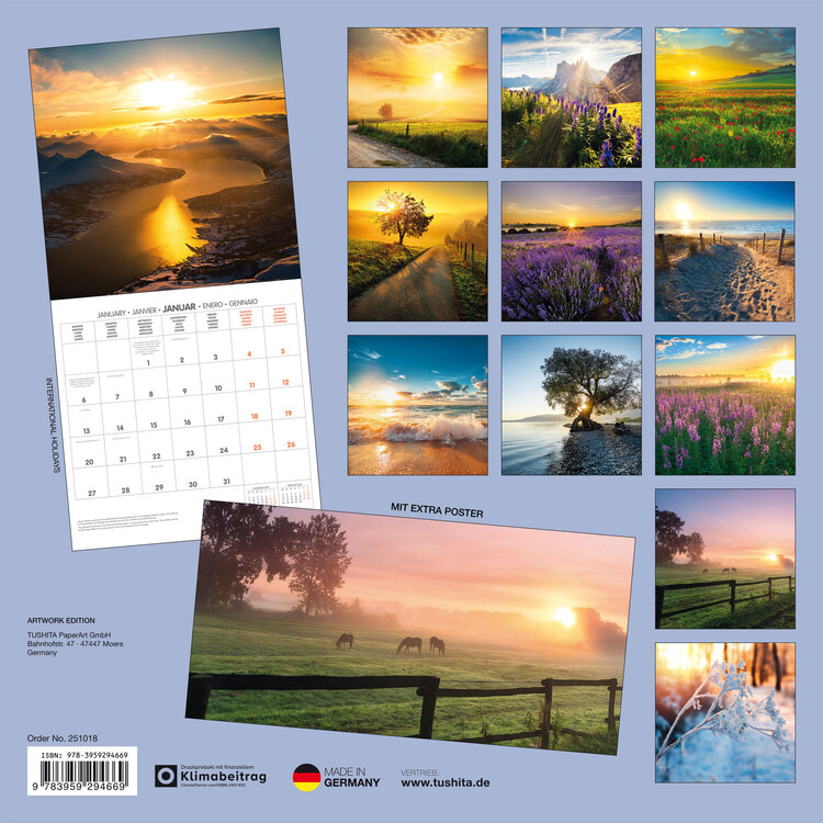 sunrise-wall-calendars-2025-buy-at-europosters